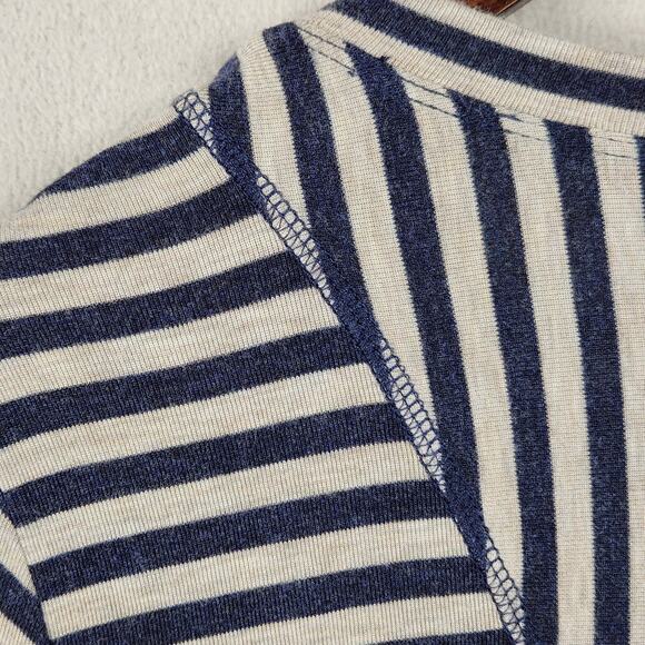 CAbi Style 3228 Ernest Striped Tee Size Small. Navy & Oatmeal - Picture 8 of 14